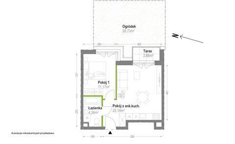 Plan 2 pok. 38m²