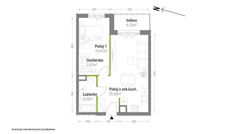 Plan 2 pok. 44m²