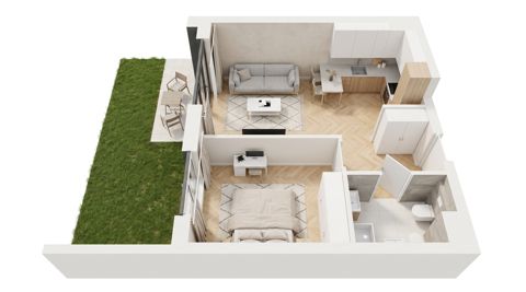 Plan 2 pok. 36m²