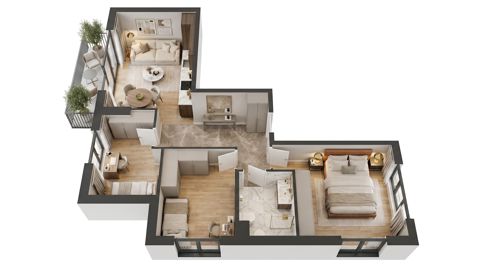 Plan 4 pok. 67m²