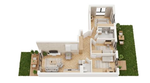 Plan 4 pok. 75m²