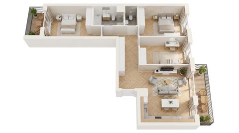 Plan 4 pok. 82m²