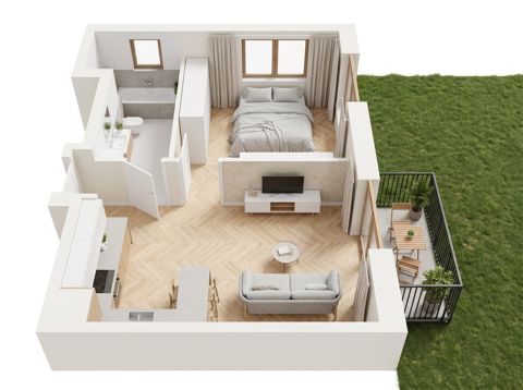 Plan 2 pok. 36m²