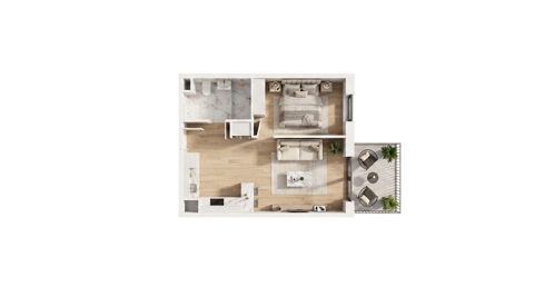 Plan 2 pok. 37m²