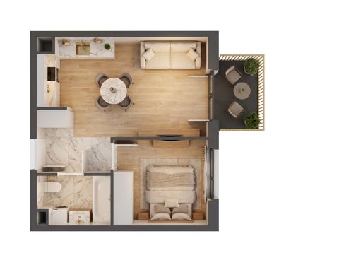 Plan 2 pok. 36m²
