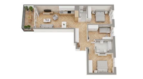 Plan 4 pok. 74m²