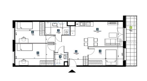 Plan 4 pok. 80m²