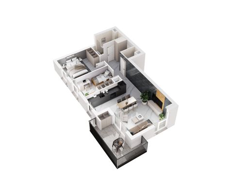 Plan 3 pok. 65m²