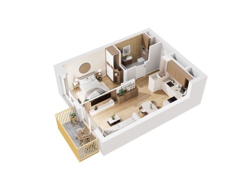 Plan 2 pok. 39m²