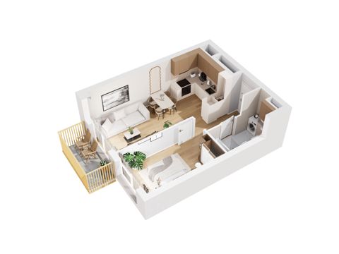 Plan 2 pok. 39m²