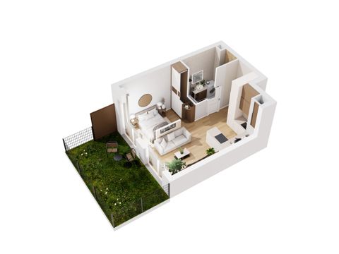 Plan 1 pok. 33m²