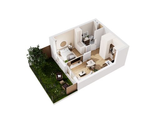 Plan 2 pok. 40m²