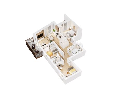 Plan 4 pok. 67m²