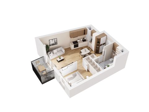 Plan 2 pok. 39m²