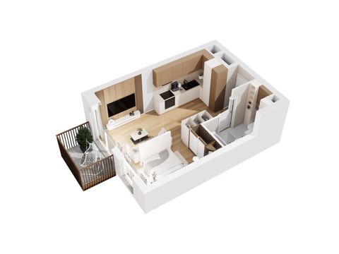Plan 1 pok. 31m²