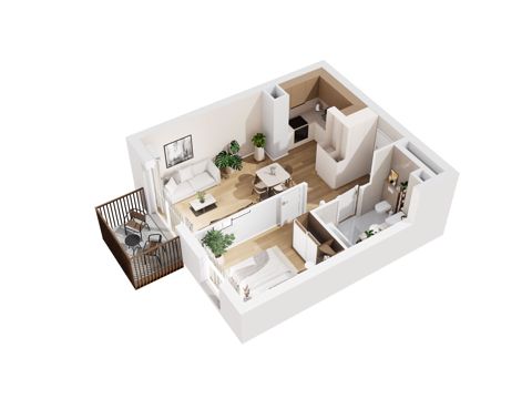 Plan 2 pok. 39m²