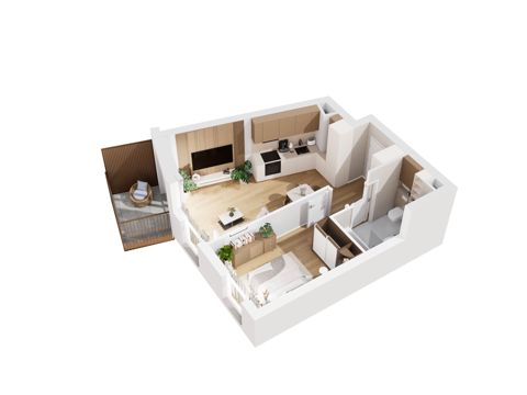 Plan 2 pok. 38m²