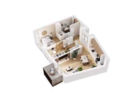 Plan 3 pok. 55m²