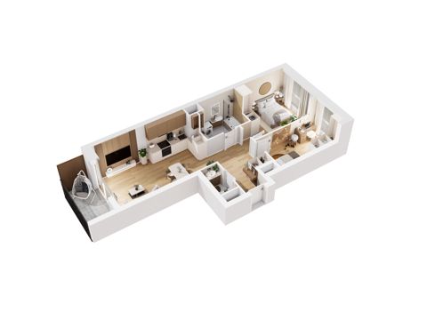 Plan 3 pok. 58m²