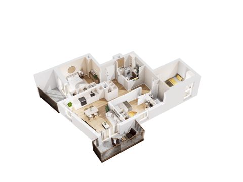 Plan 4 pok. 68m²