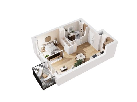 Plan 2 pok. 39m²
