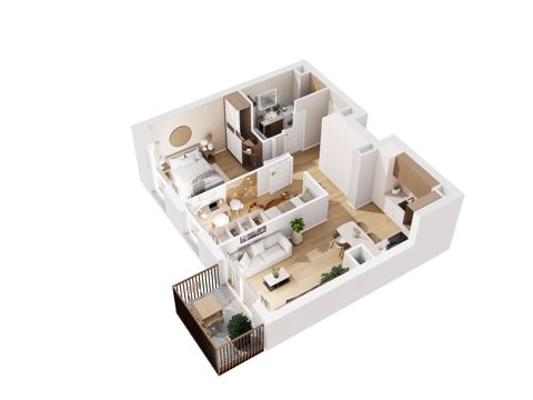 Plan 3 pok. 52m²