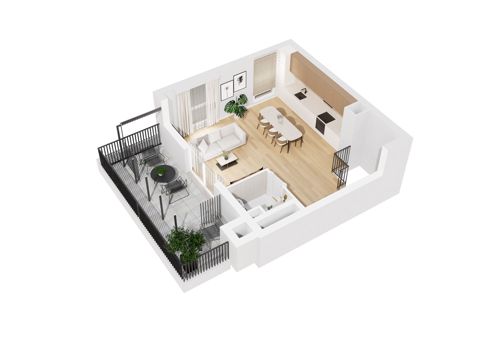 Plan 3 pok. 75m²