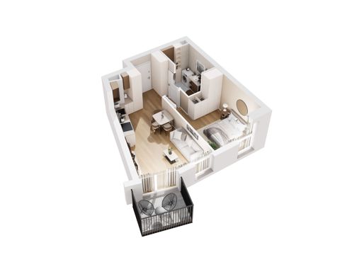 Plan 2 pok. 38m²