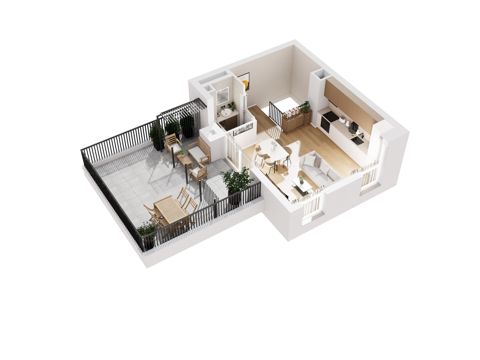 Plan 3 pok. 62m²