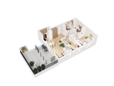 Plan 3 pok. 61m²