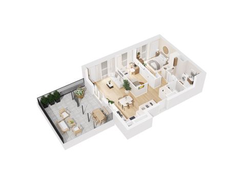 Plan 3 pok. 61m²