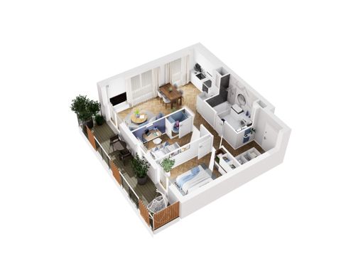 Plan 3 pok. 52m²