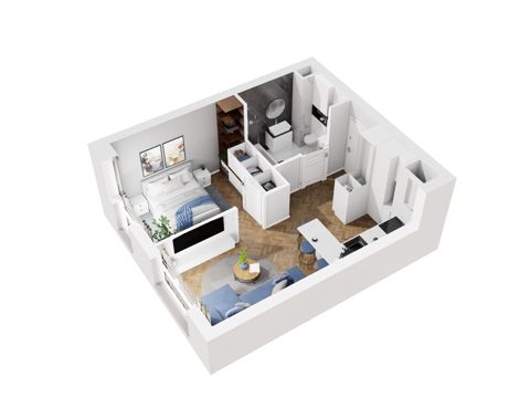 Plan 2 pok. 34m²