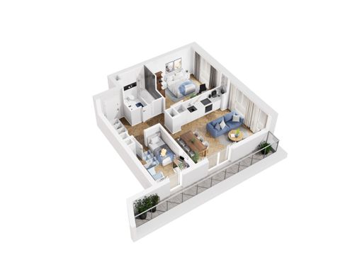 Plan 3 pok. 63m²