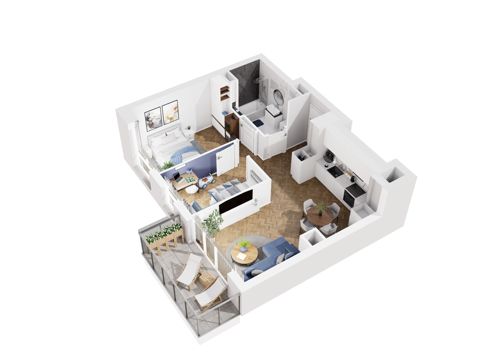 Plan 3 pok. 53m²