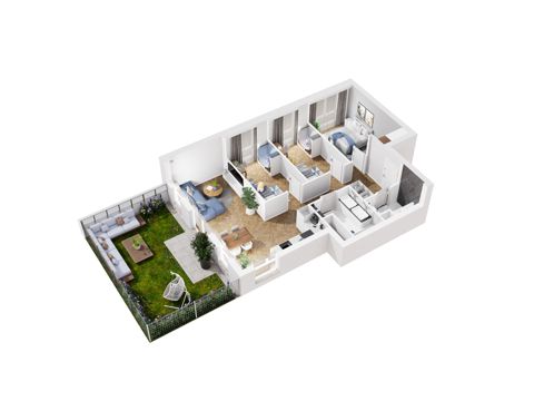 Plan 4 pok. 74m²
