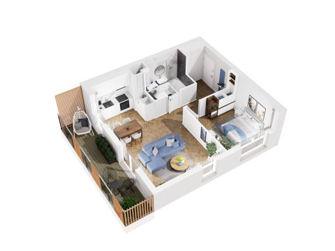 Plan 2 pok. 49m²