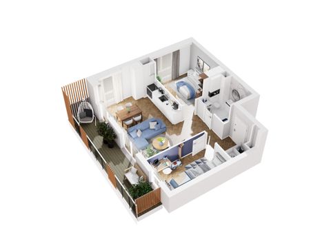 Plan 3 pok. 54m²