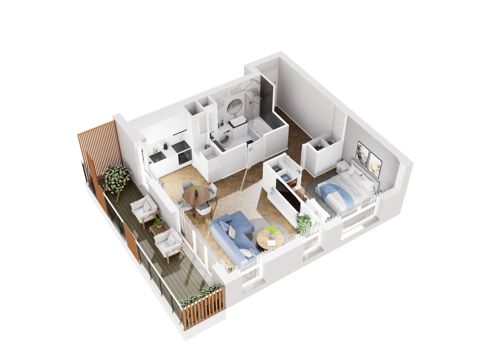 Plan 2 pok. 47m²
