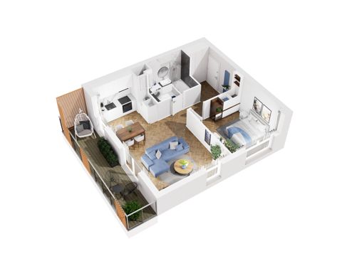 Plan 2 pok. 49m²