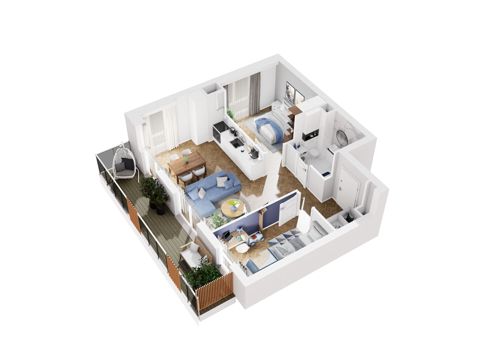 Plan 3 pok. 55m²