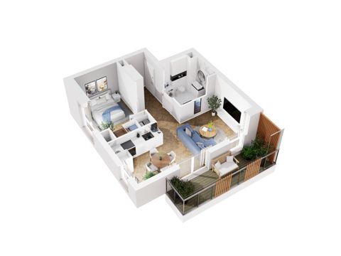 Plan 2 pok. 44m²