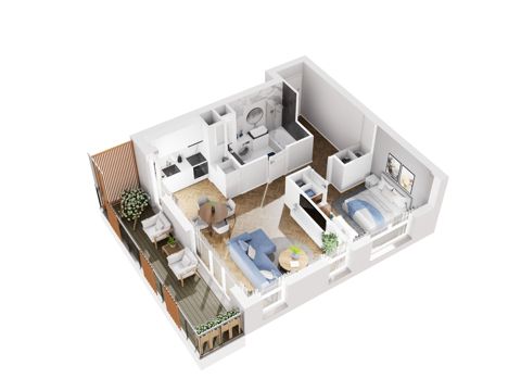 Plan 2 pok. 47m²