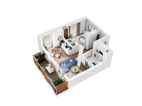 Plan 2 pok. 44m²