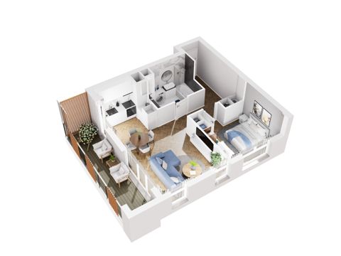 Plan 2 pok. 47m²