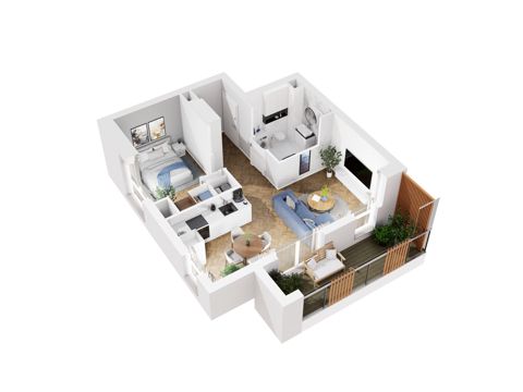 Plan 2 pok. 44m²