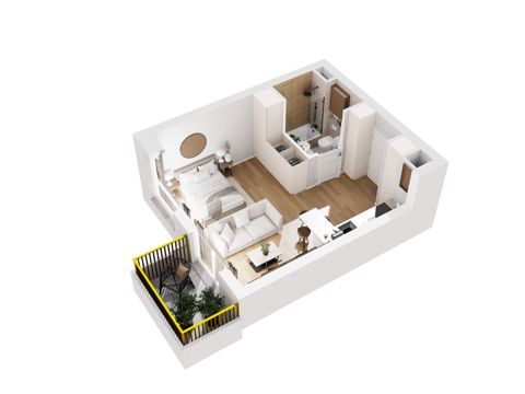 Plan 1 pok. 31m²