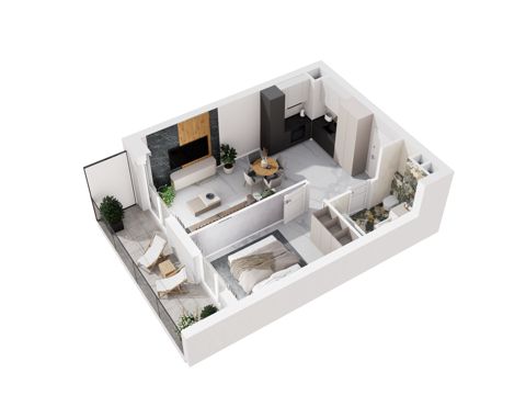 Plan 2 pok. 40m²