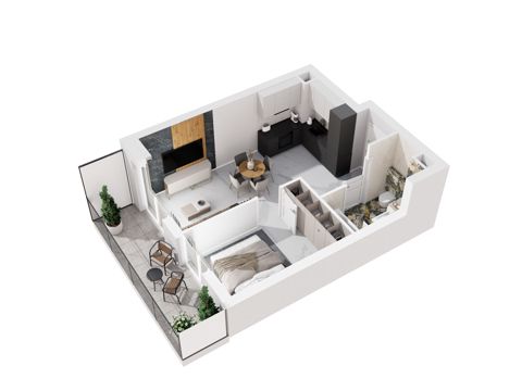 Plan 2 pok. 37m²
