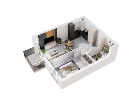 Plan 2 pok. 40m²
